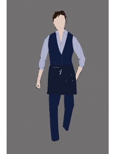 Uniform Vest Male Navy (The Regency AM/PM Server)