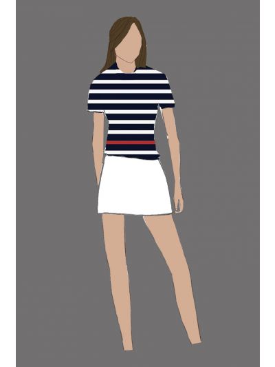 Uniform Skort Ladies White (Pool)